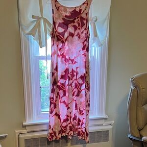 Soft Surroundings Pink and White Floral Dress